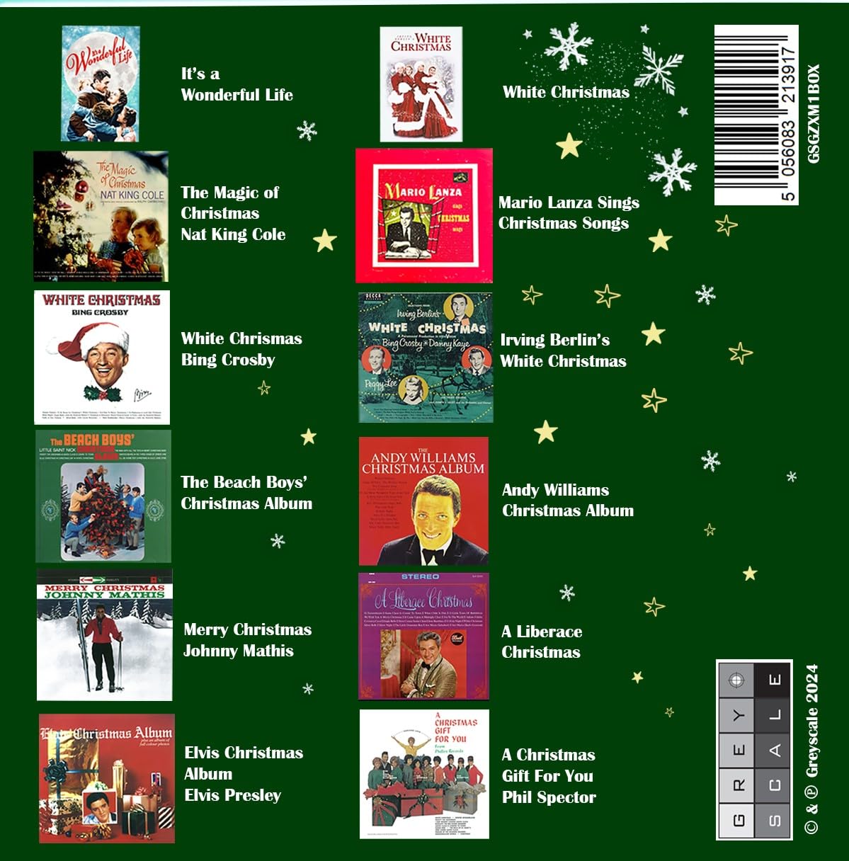 Golden Years Ultimate Christmas Collection Featuring White Christmas by Bing Crosby, Elvis Presley, Frank Sinatra, Phil Spector and many more [10CD + 2 DVD]