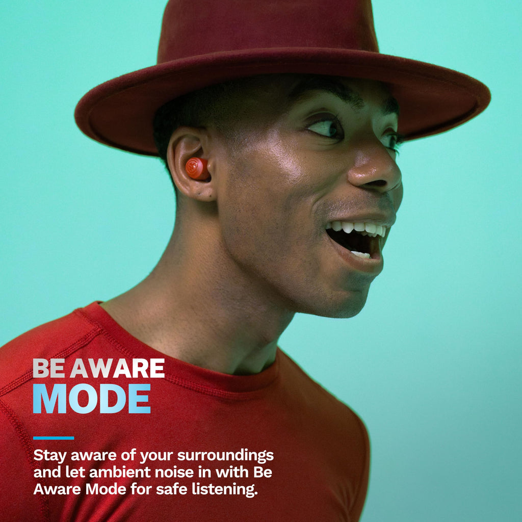 JLab Go Air Pop+ True Wireless Earbuds, in Ear Headphones, Bluetooth Earphones, 35H Playtime Ear Buds, Bluetooth Earbuds with Microphone, USB-C Charging Case, Dual Connect, EQ3 Sound, Rose