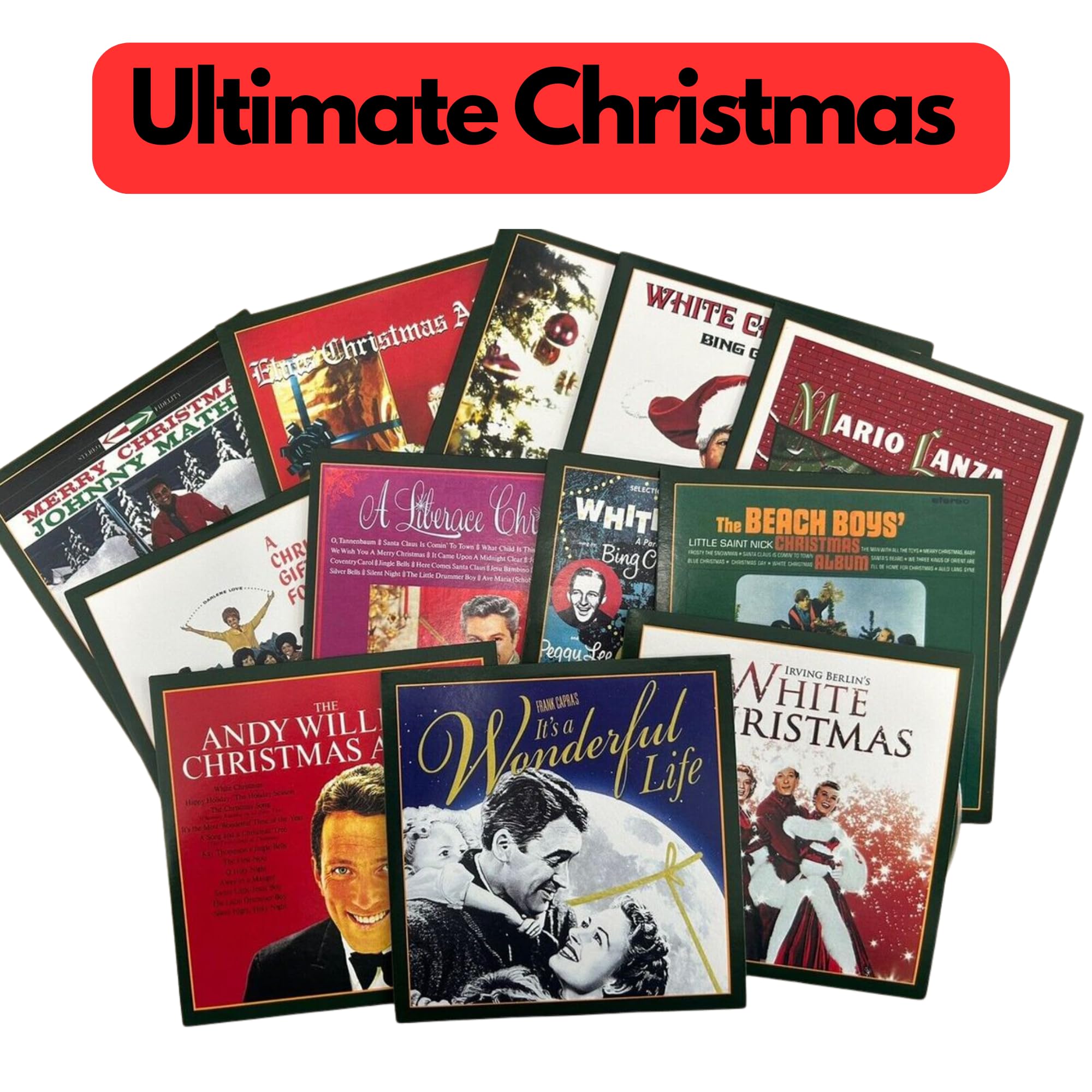 Golden Years Ultimate Christmas Collection Featuring White Christmas by Bing Crosby, Elvis Presley, Frank Sinatra, Phil Spector and many more [10CD + 2 DVD]